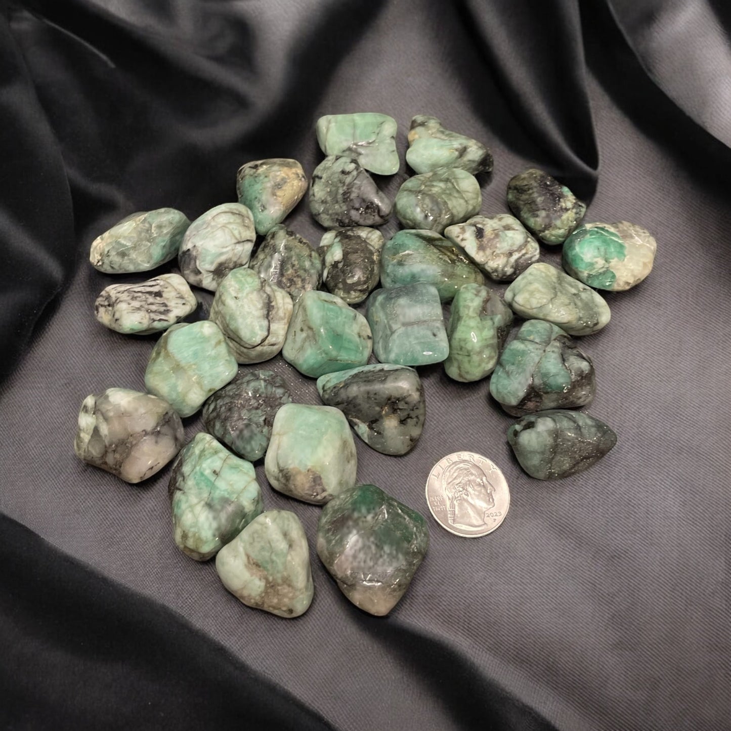 Emerald Tumbled Stone