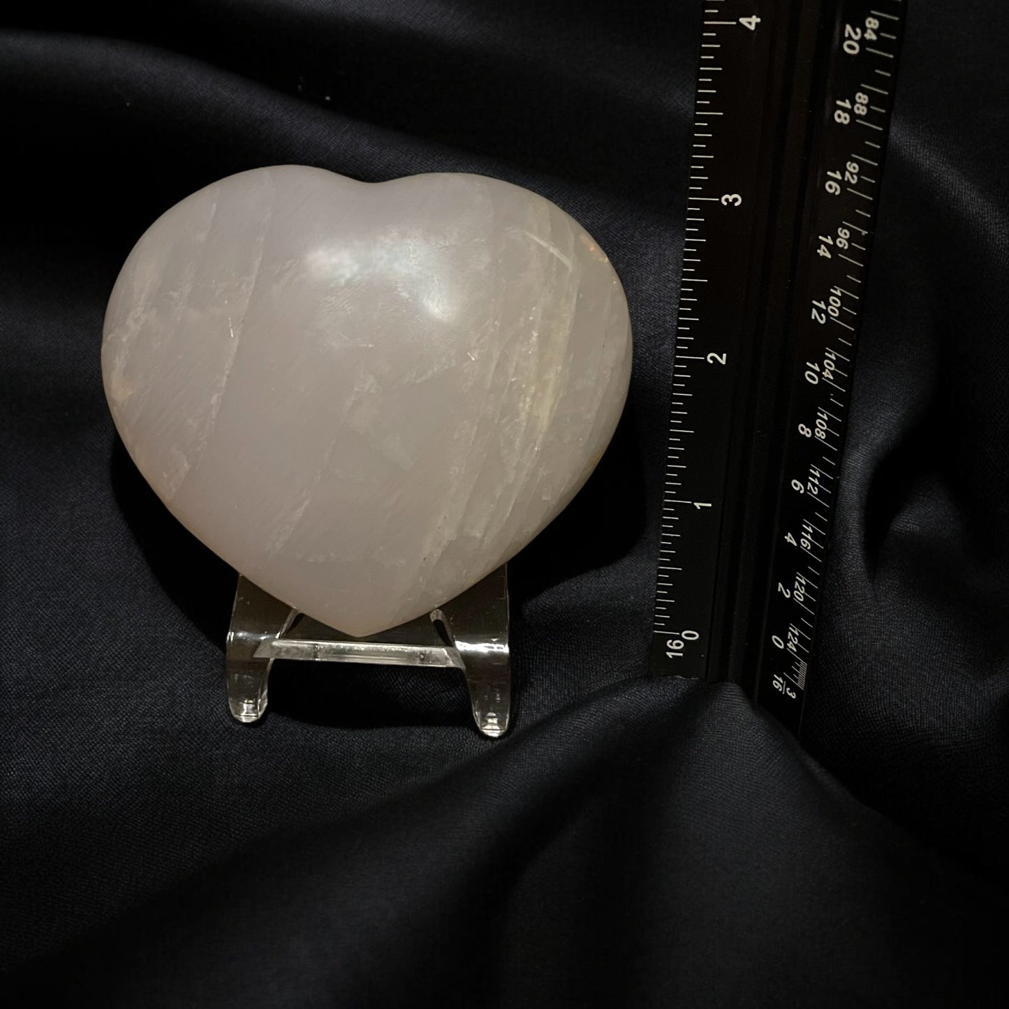 Blue Rose Quartz Heart