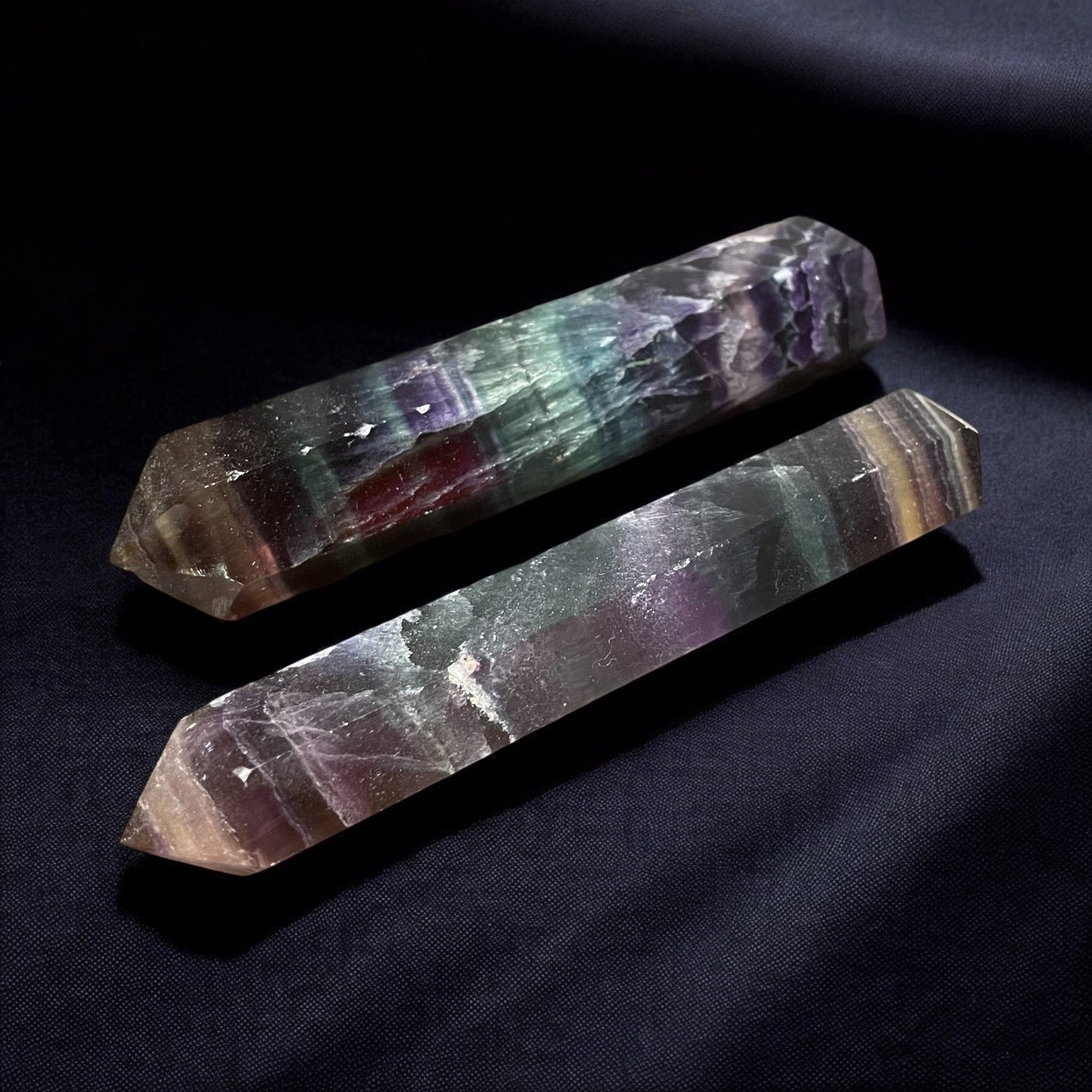 Rainbow Fluorite Point