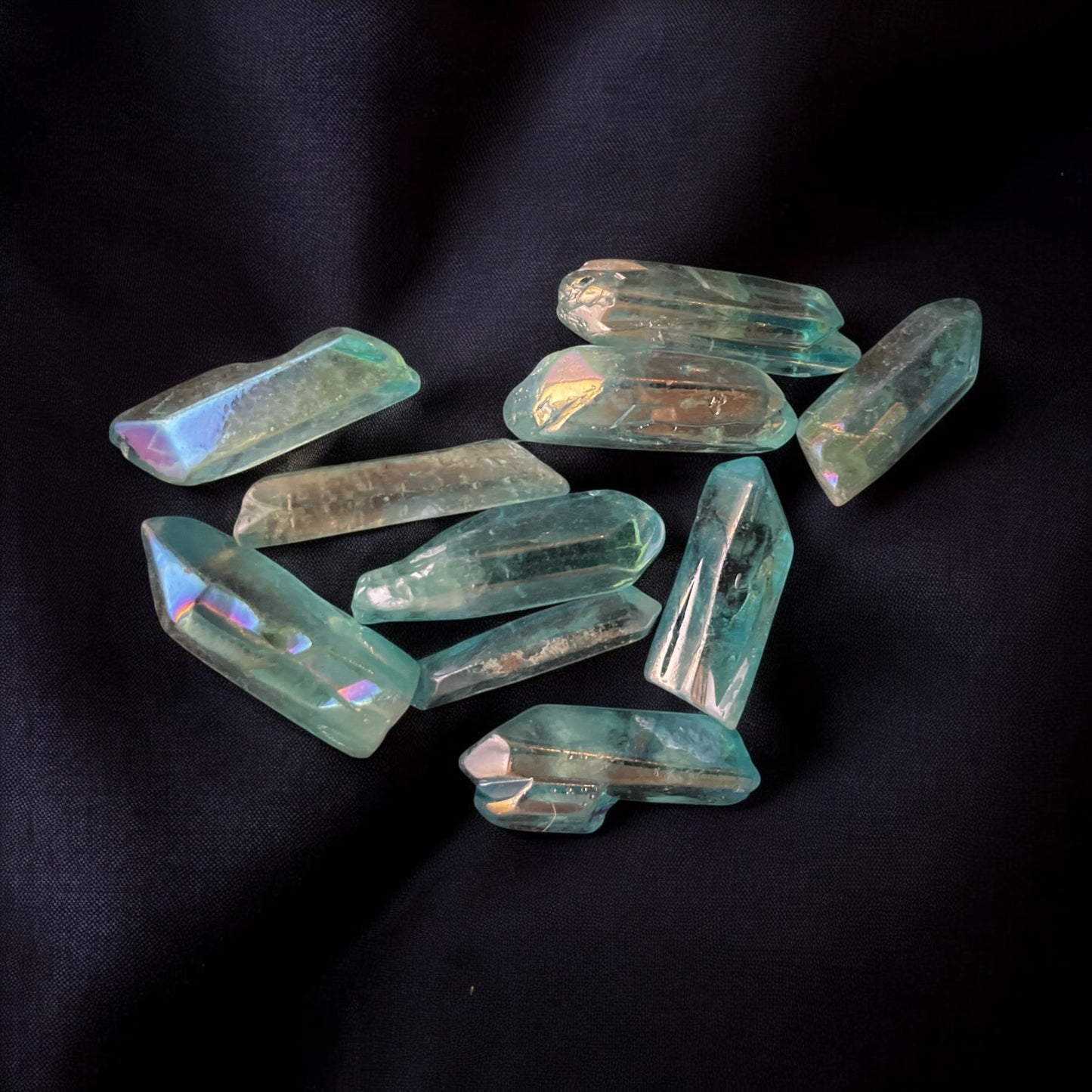 Aqua Aura Quartz Point