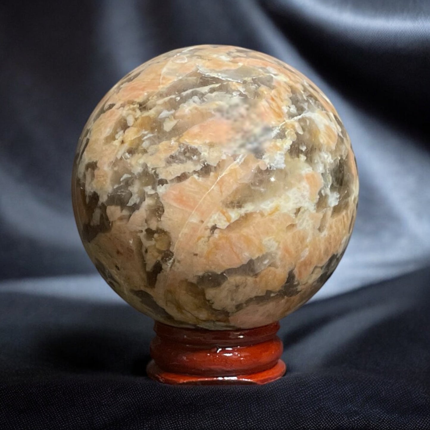 Red Graphic Feldspar Sphere