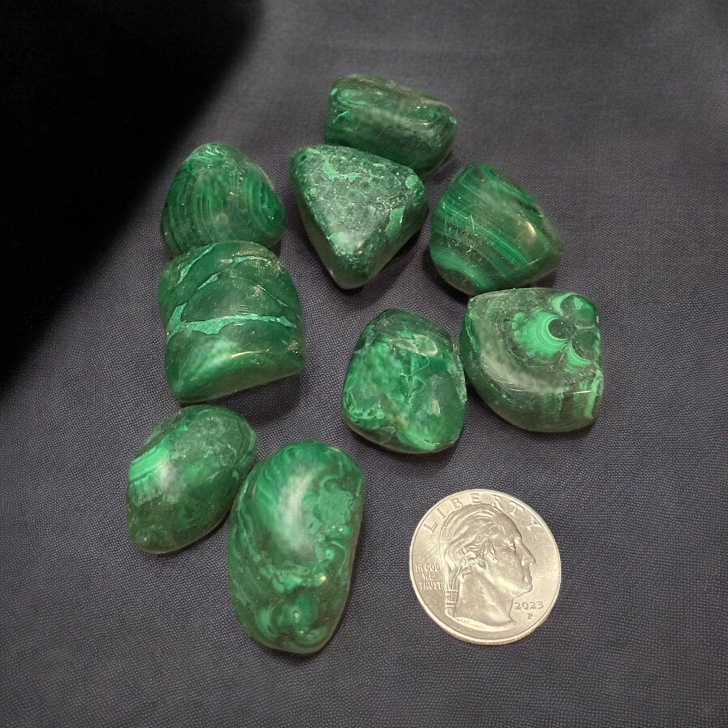 Malachite Hand Polished Stone