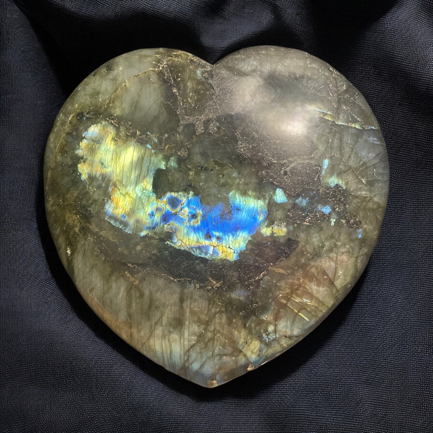 Labradorite Heart