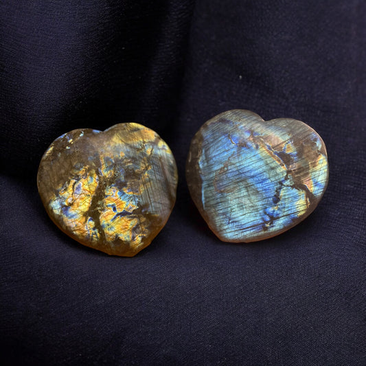 Labradorite Heart