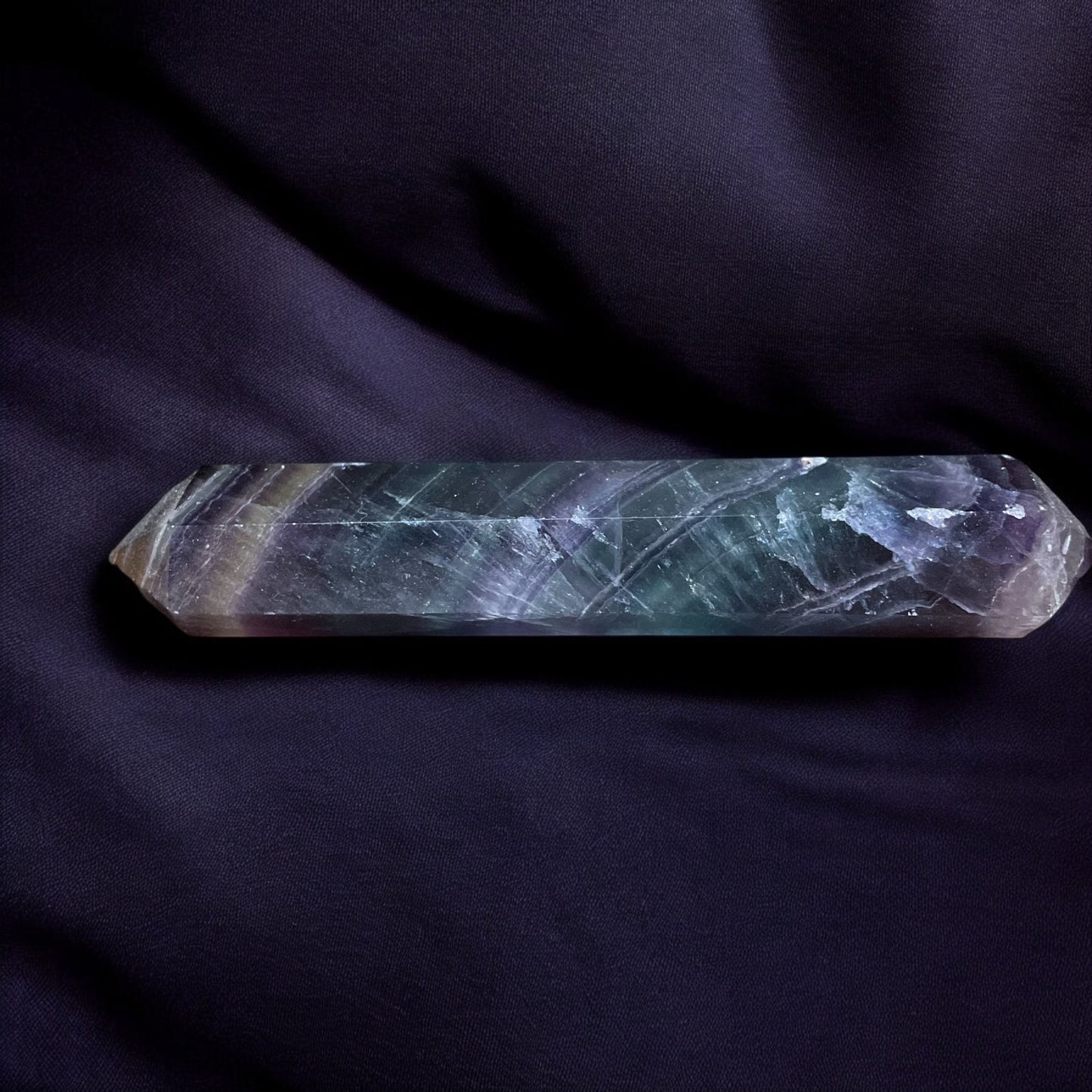 Rainbow Fluorite Point