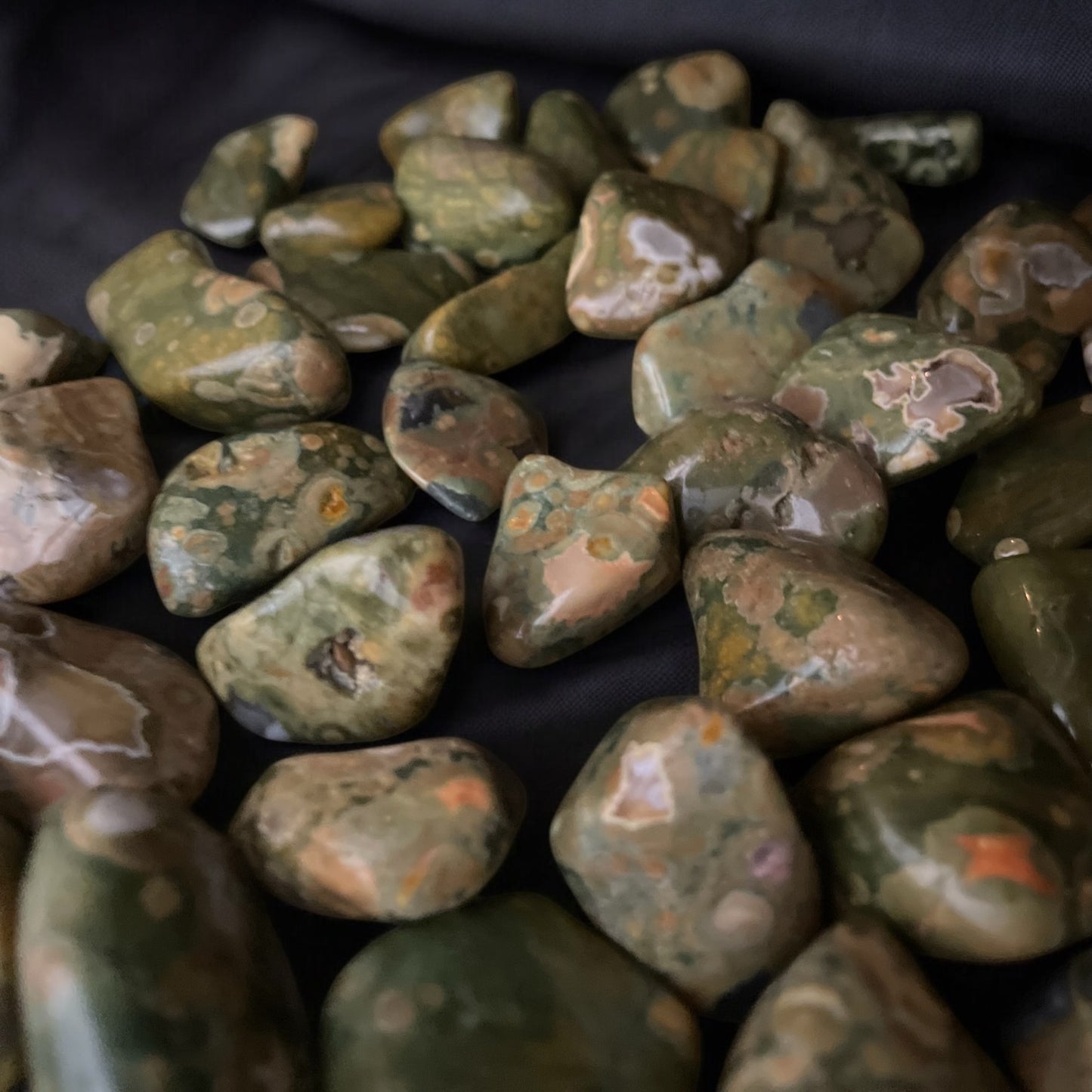 Rhyolite Rainforest Tumbled Stone