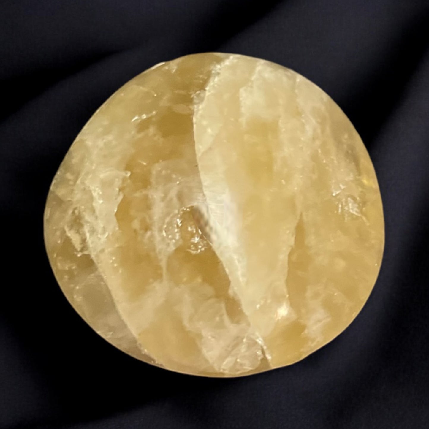 Natural Citrine Palm Stone