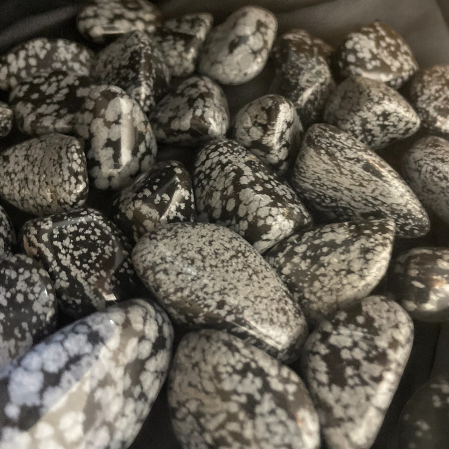 Snowflake Obsidian Tumbled Stone