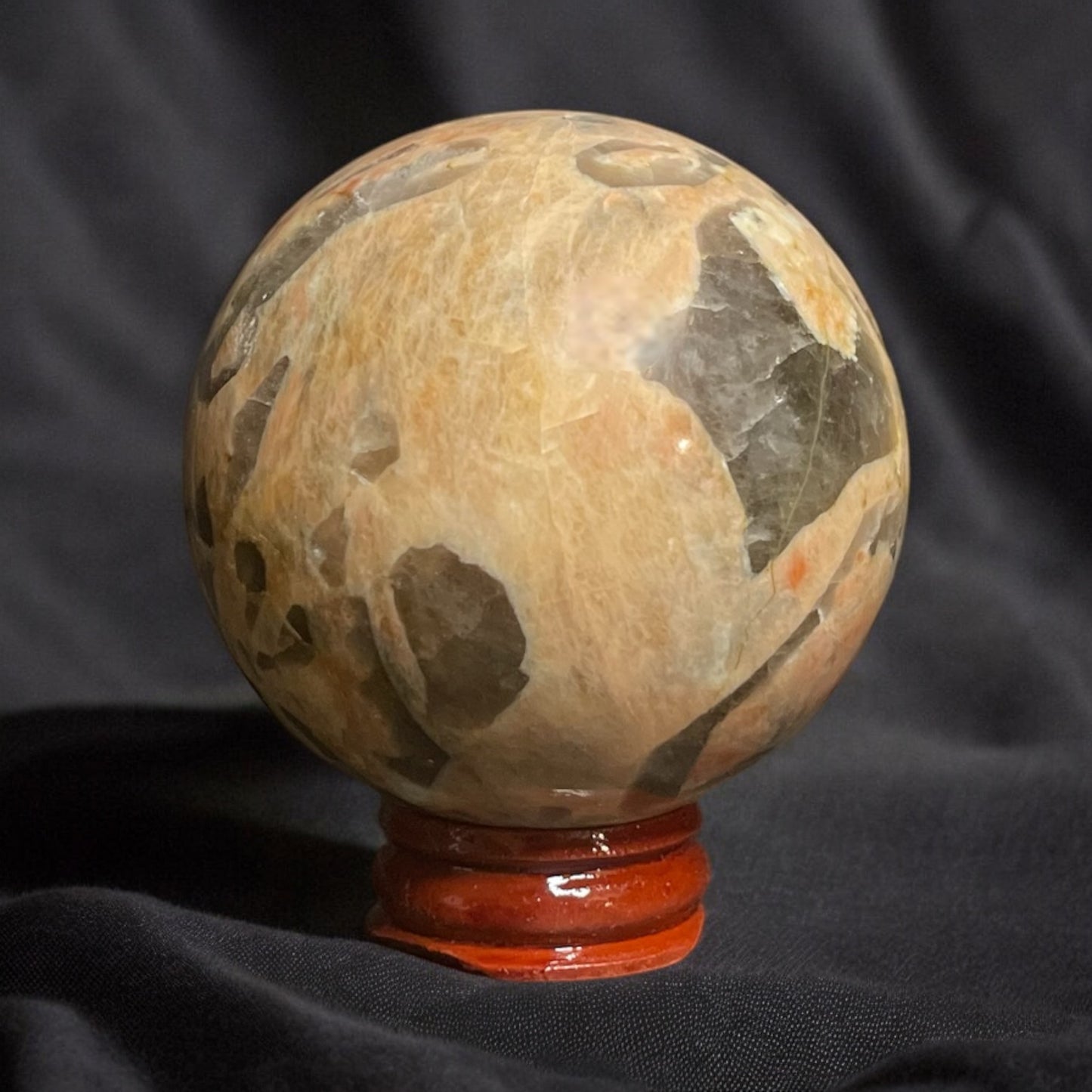 Red Graphic Feldspar Sphere