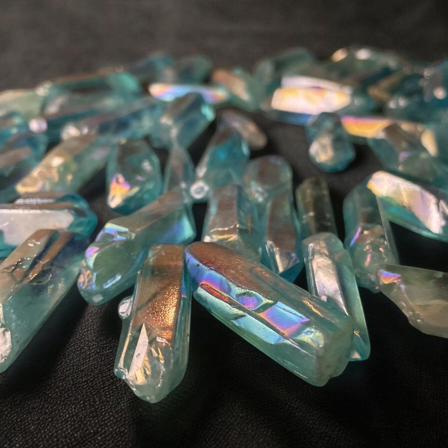 Aqua Aura Quartz Point