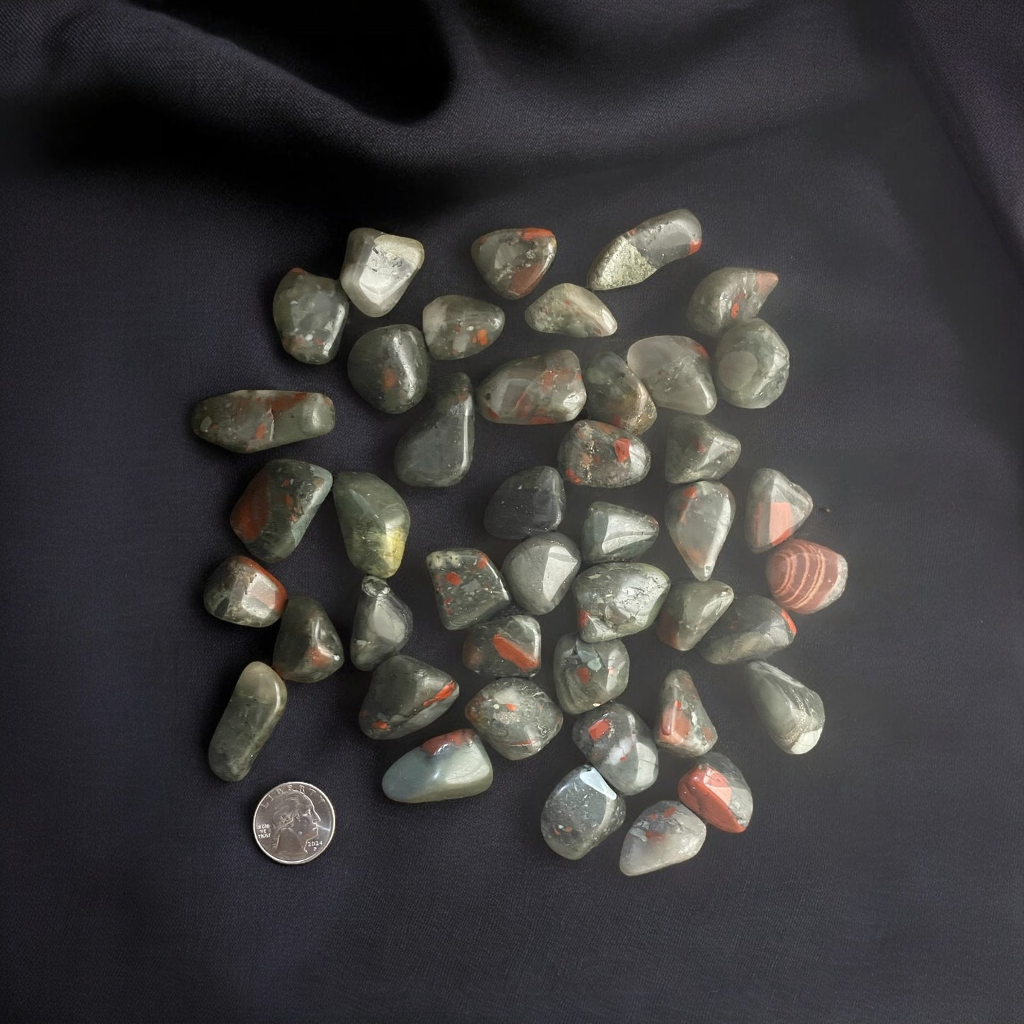 Bloodstone Tumbled Stone