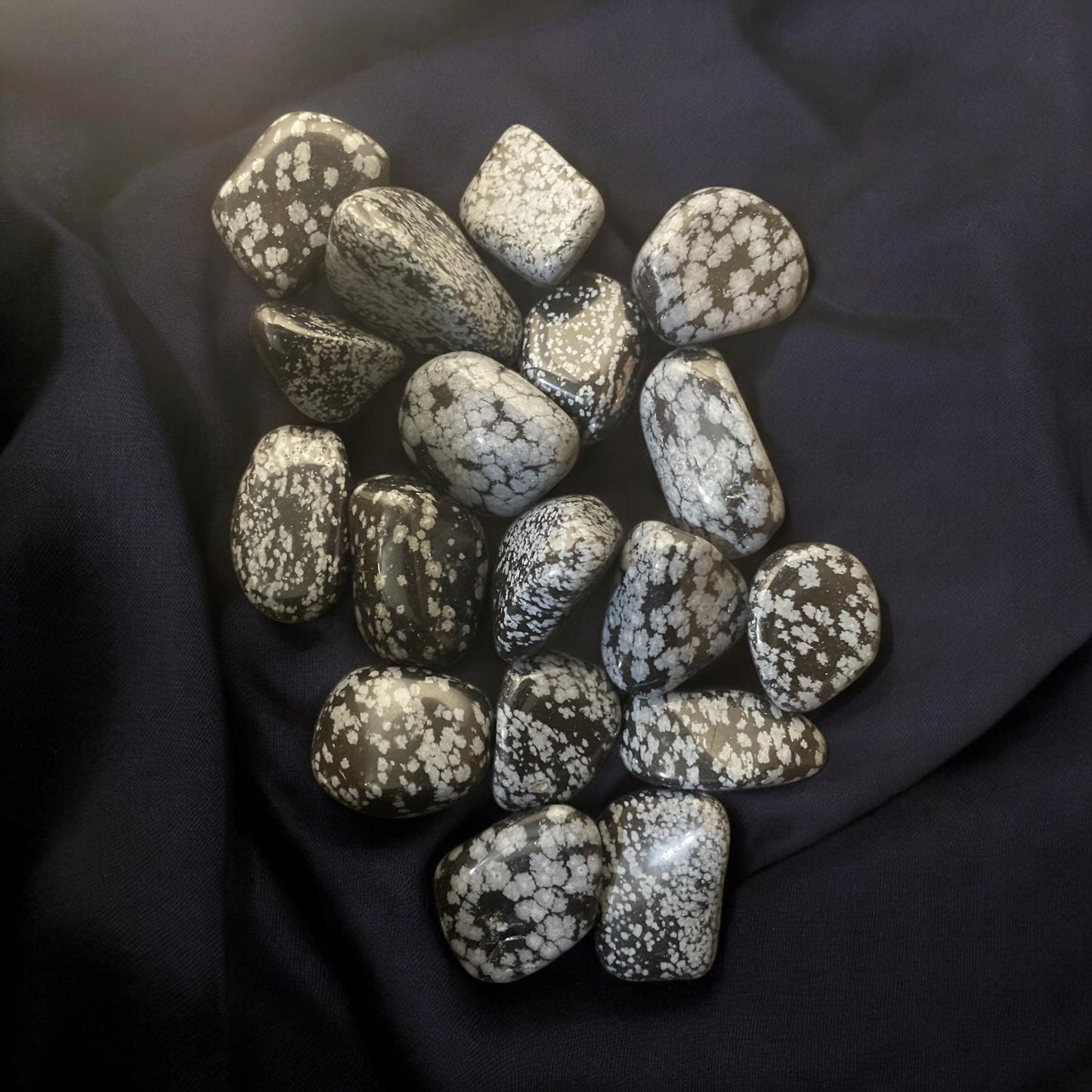 Snowflake Obsidian Tumbled Stone