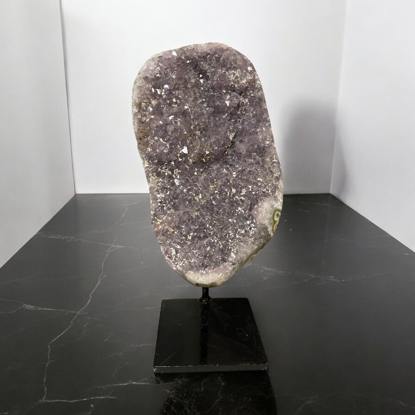 Mounted Amethyst Geode Cluster