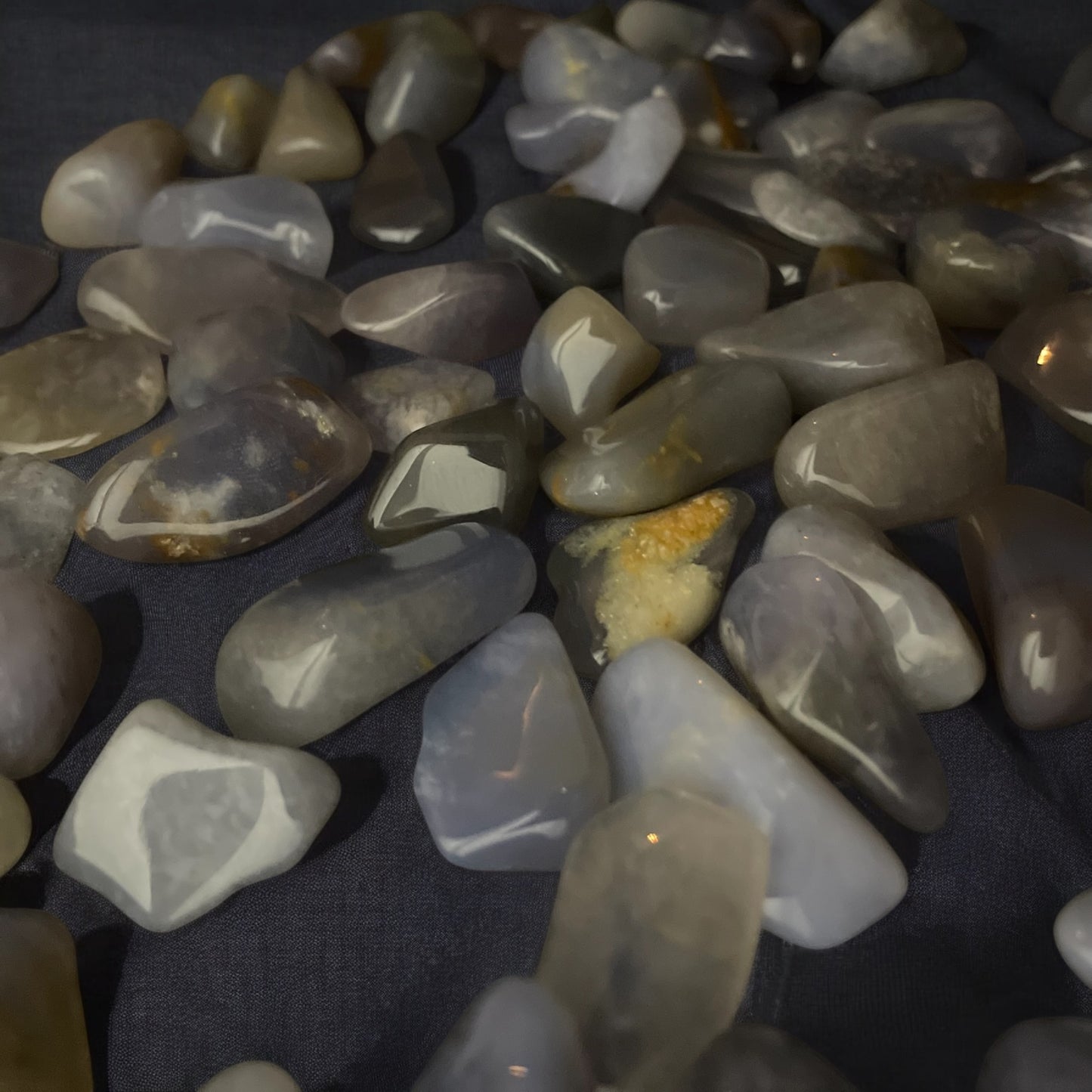 Blue Chalcedony Tumbled Stone