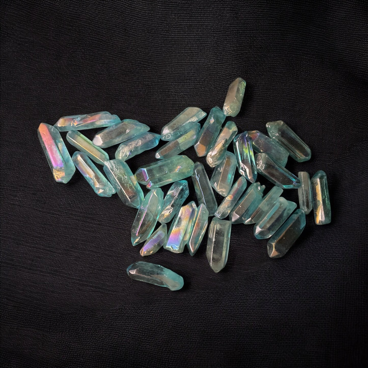 Aqua Aura Quartz Point