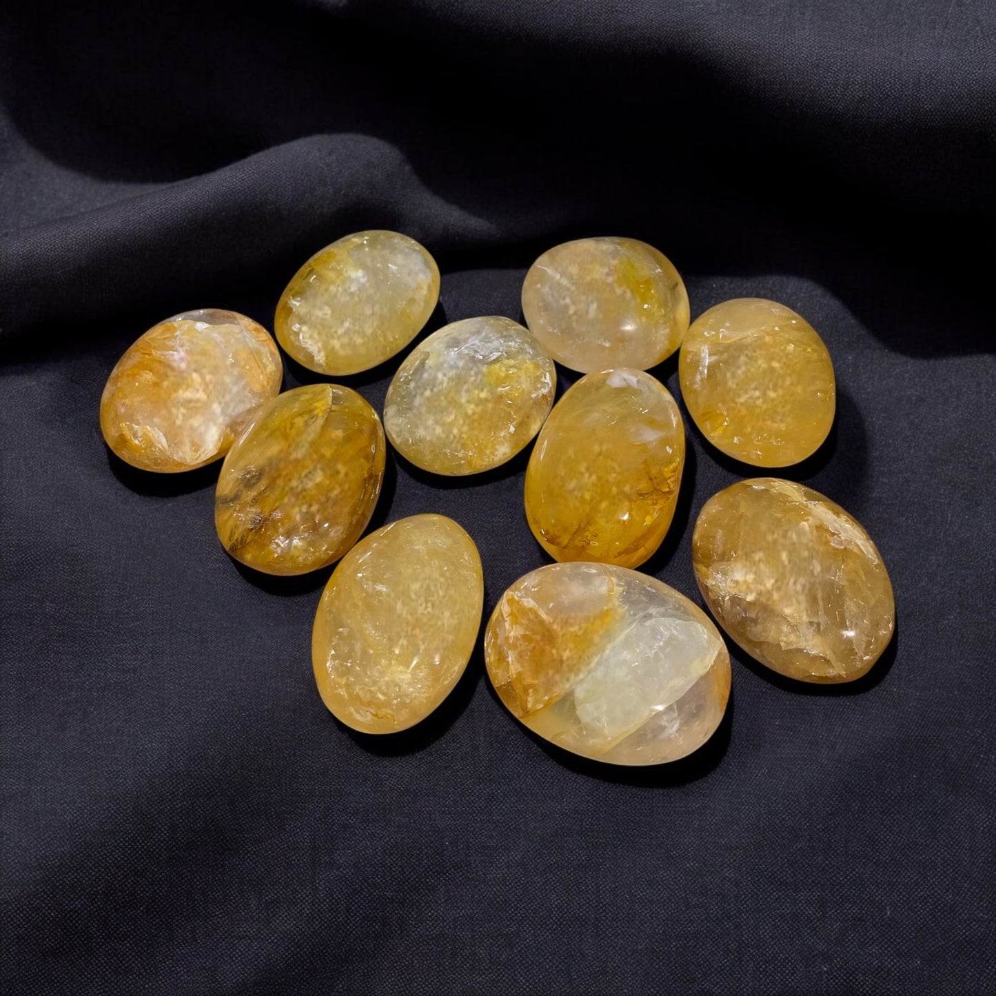 Yellow Hematoid Quartz Pebble