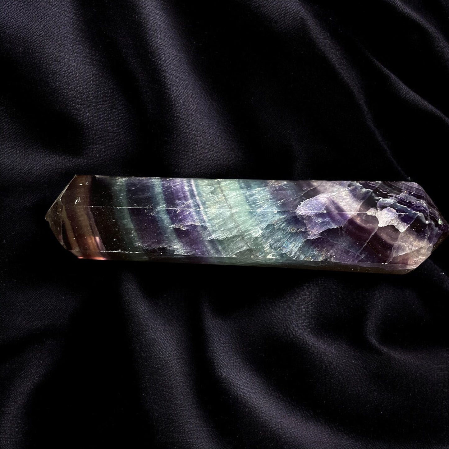 Rainbow Fluorite Point