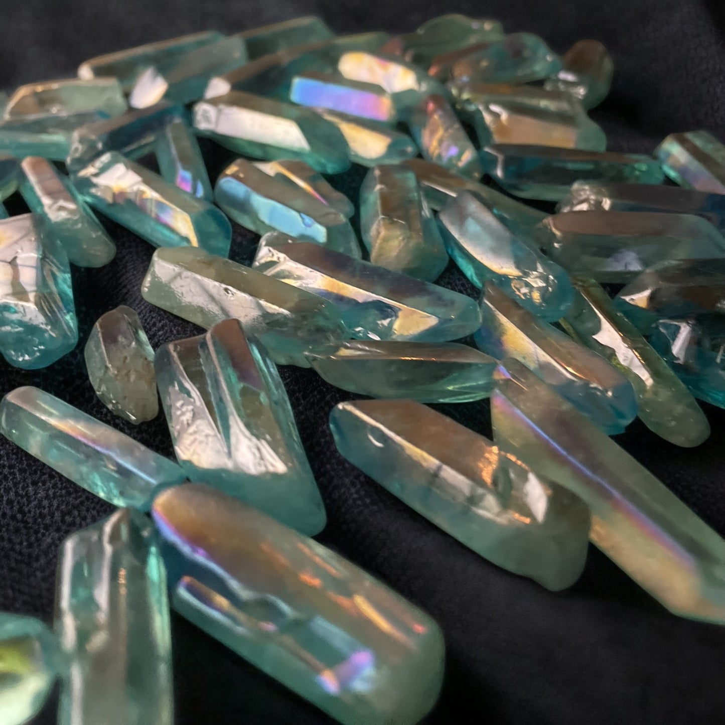 Aqua Aura Quartz Point