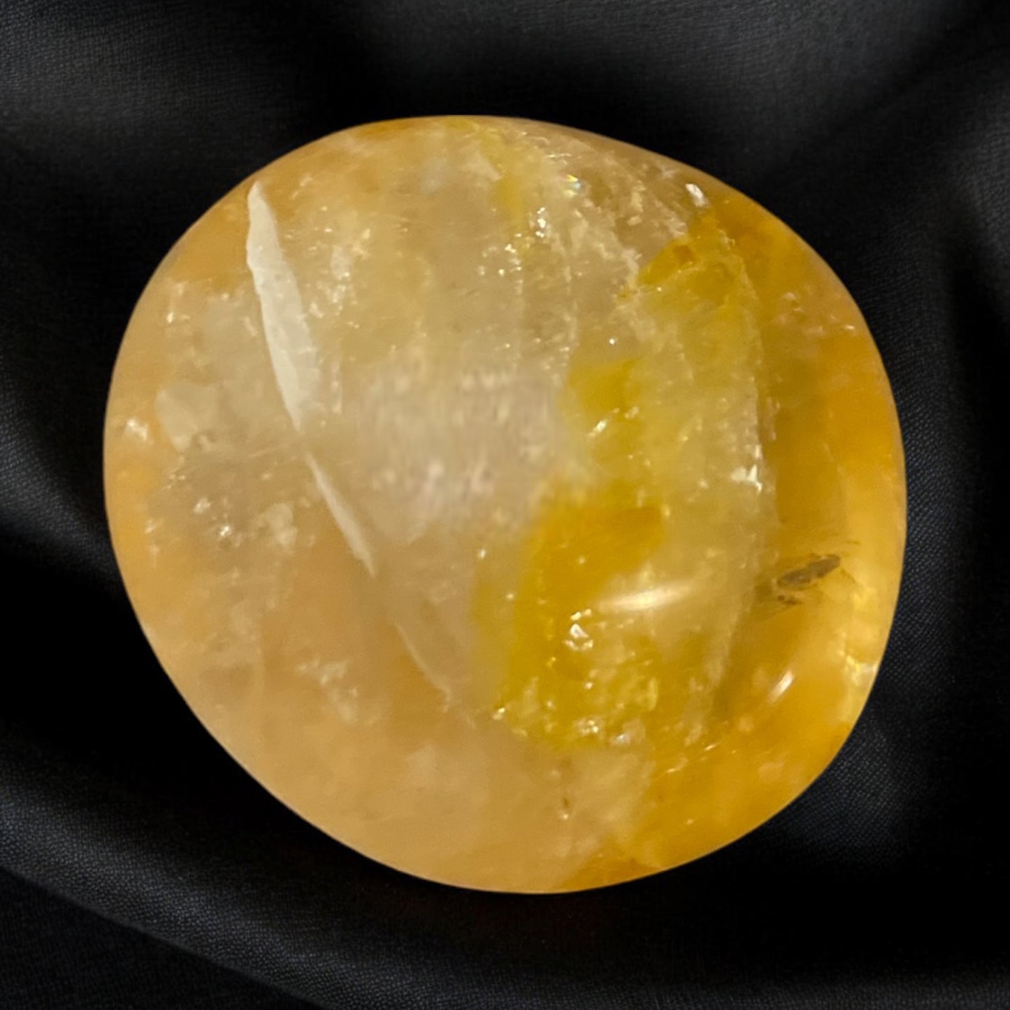 Yellow Hematoid Quartz Pebble