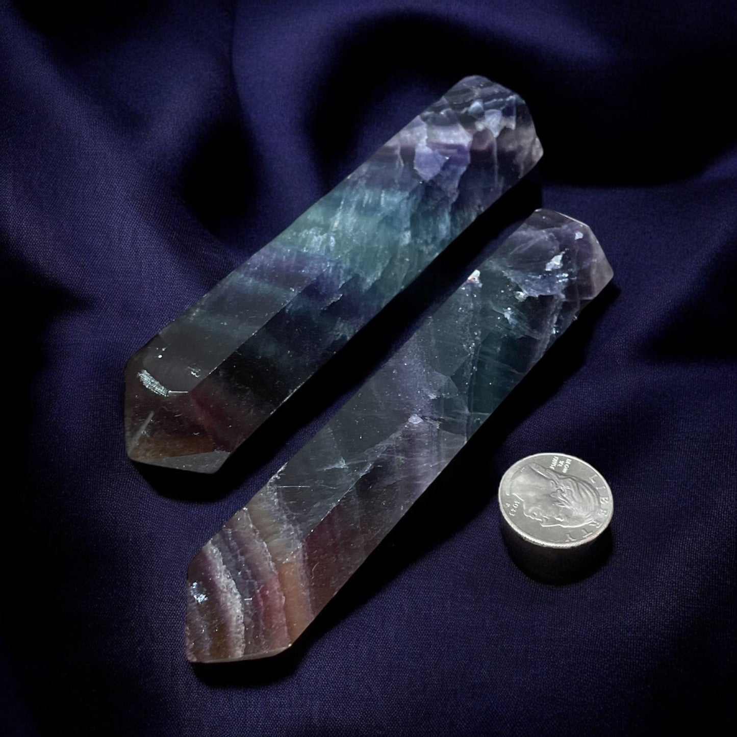 Rainbow Fluorite Point