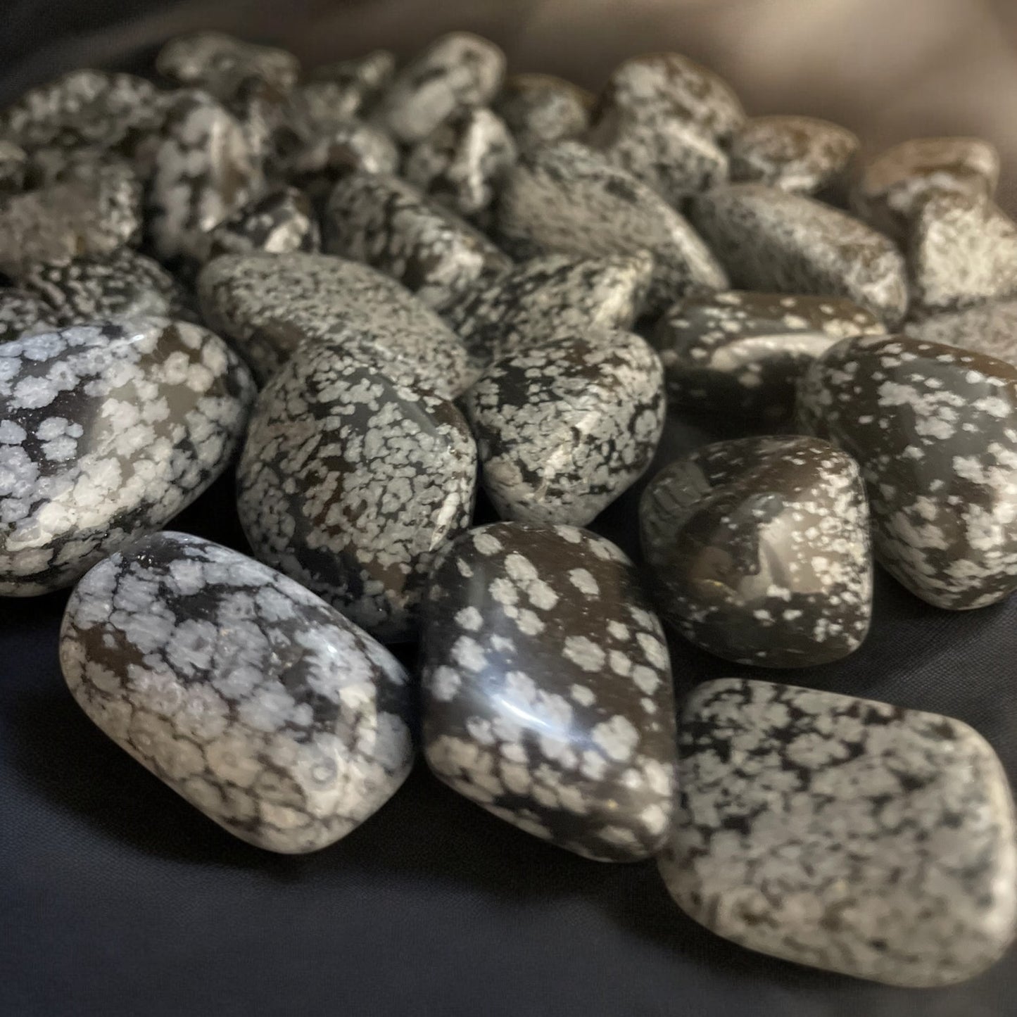 Snowflake Obsidian Tumbled Stone