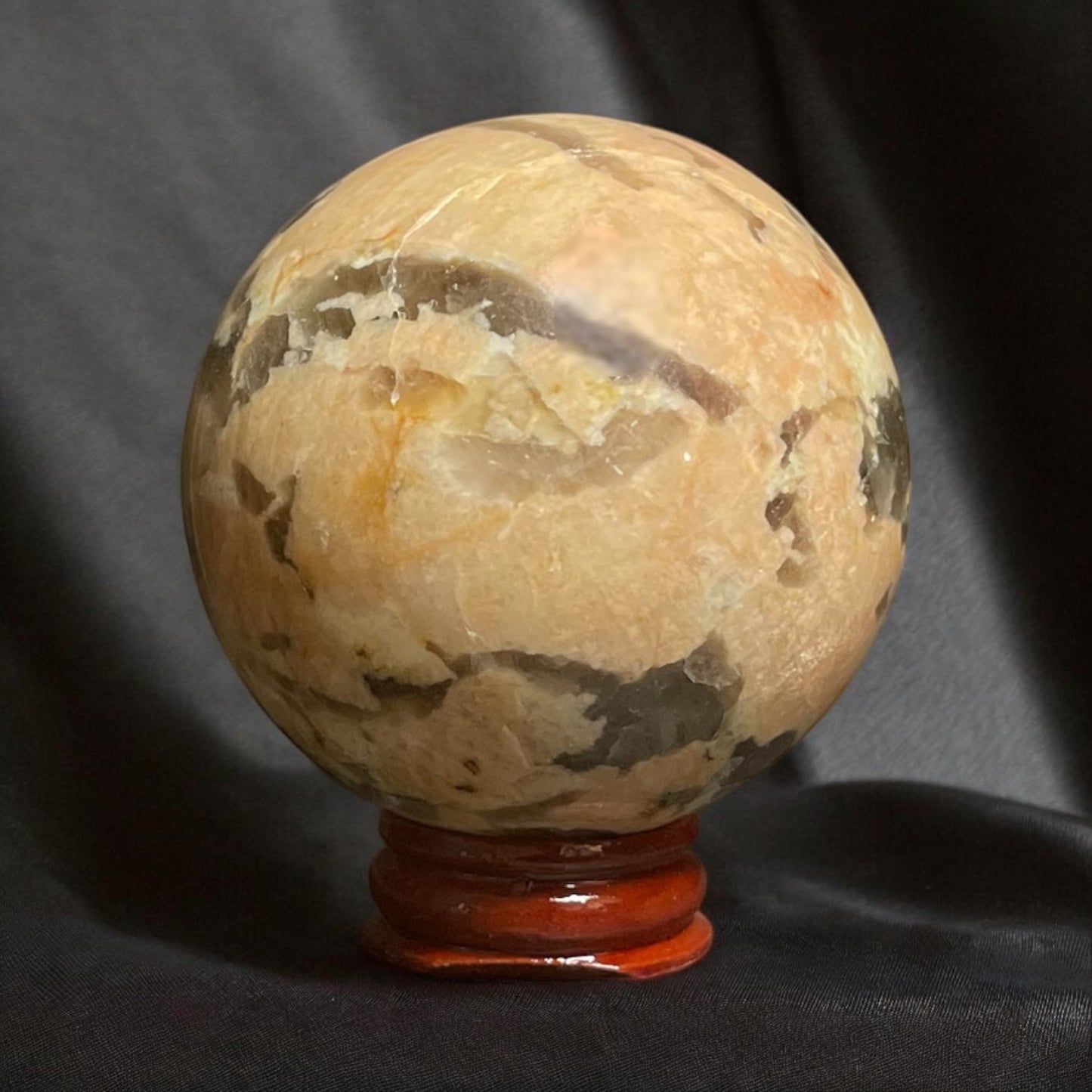 Red Graphic Feldspar Sphere