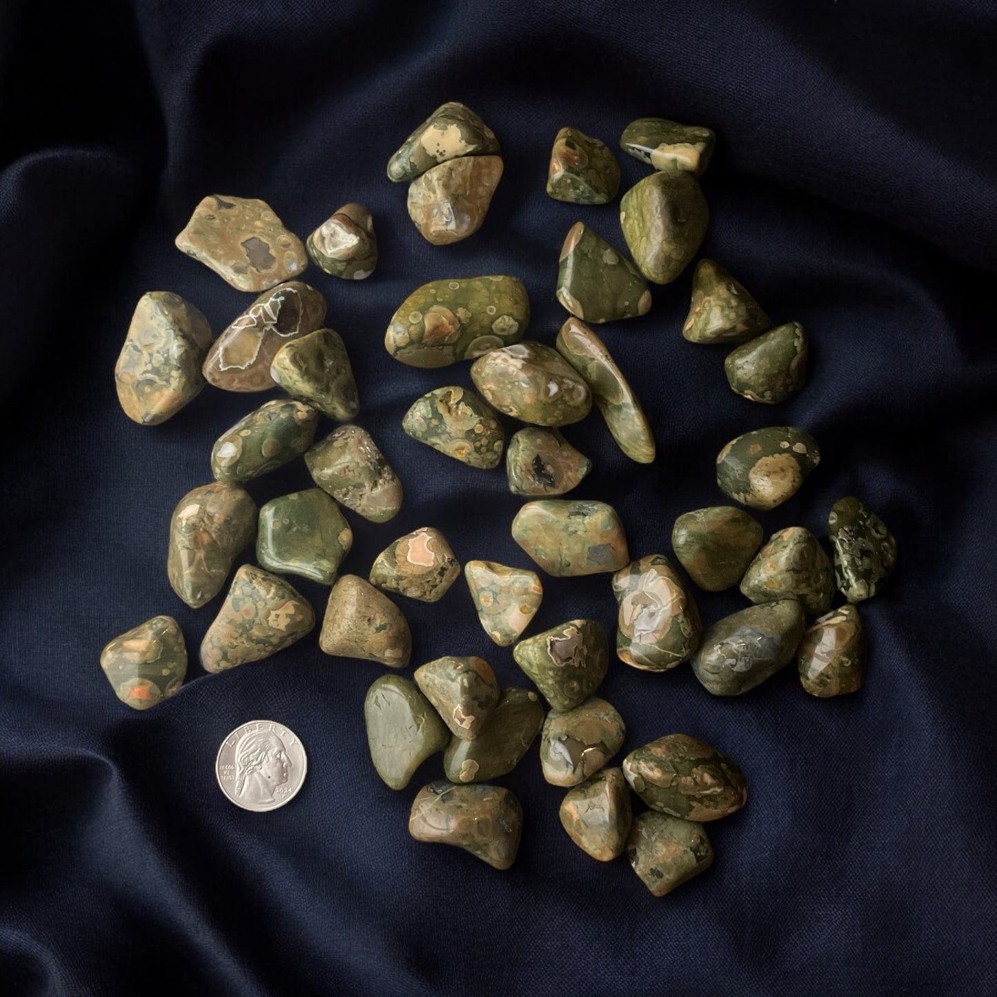 Rhyolite Rainforest Tumbled Stone