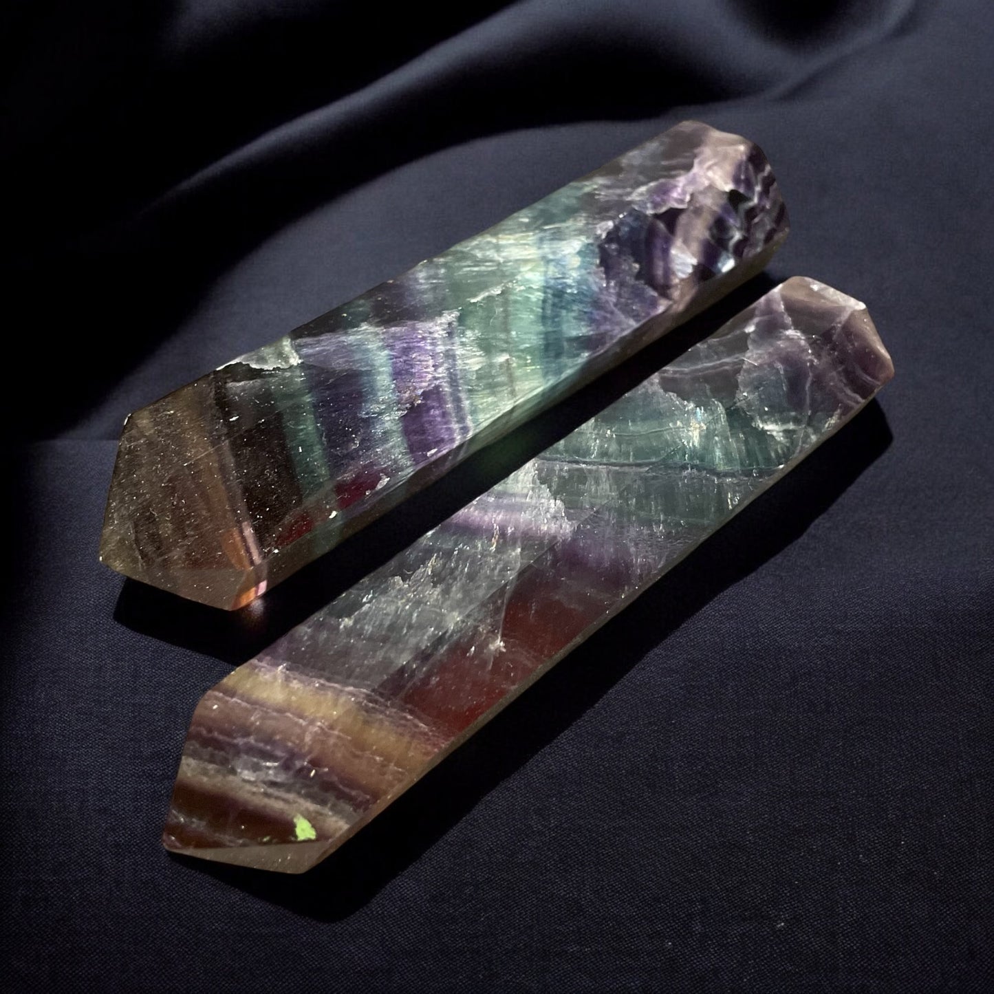 Rainbow Fluorite Point