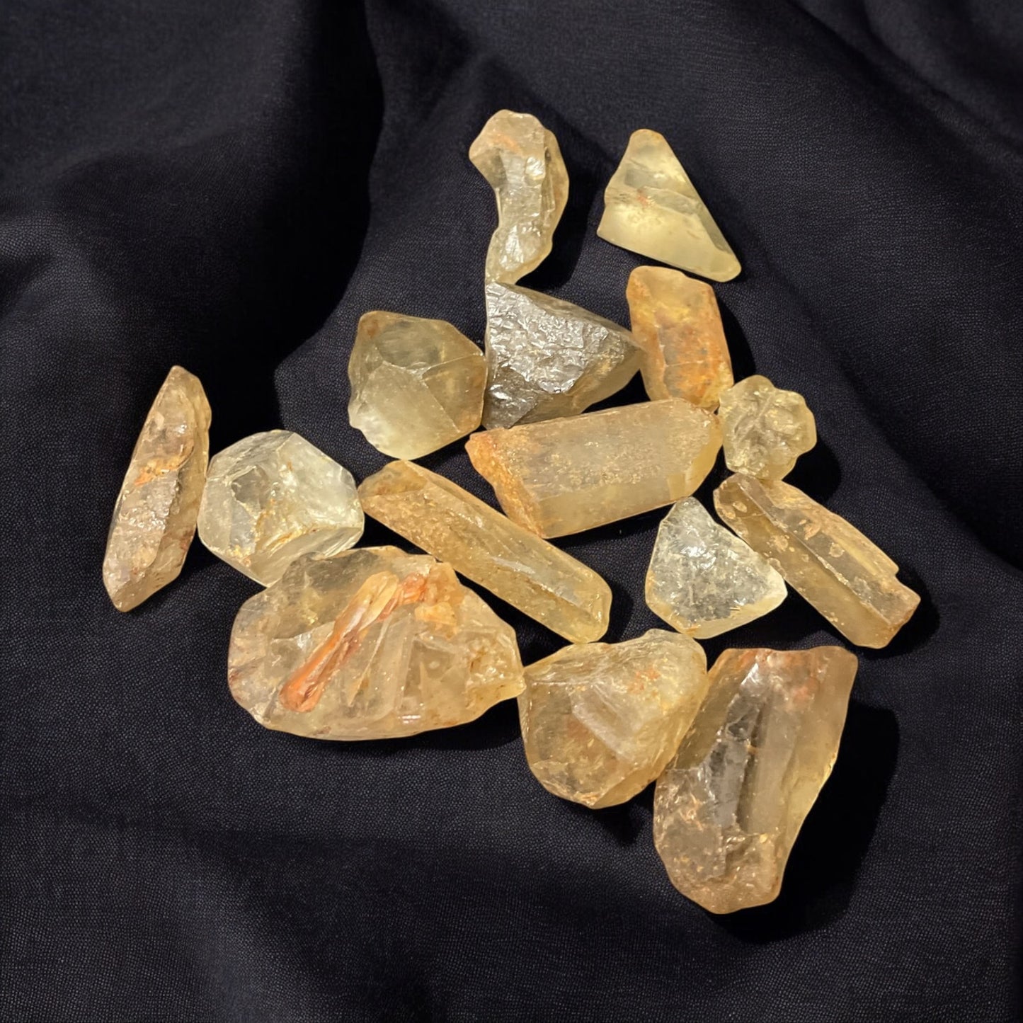 Natural Citrine Rough Crystal Point Chunk