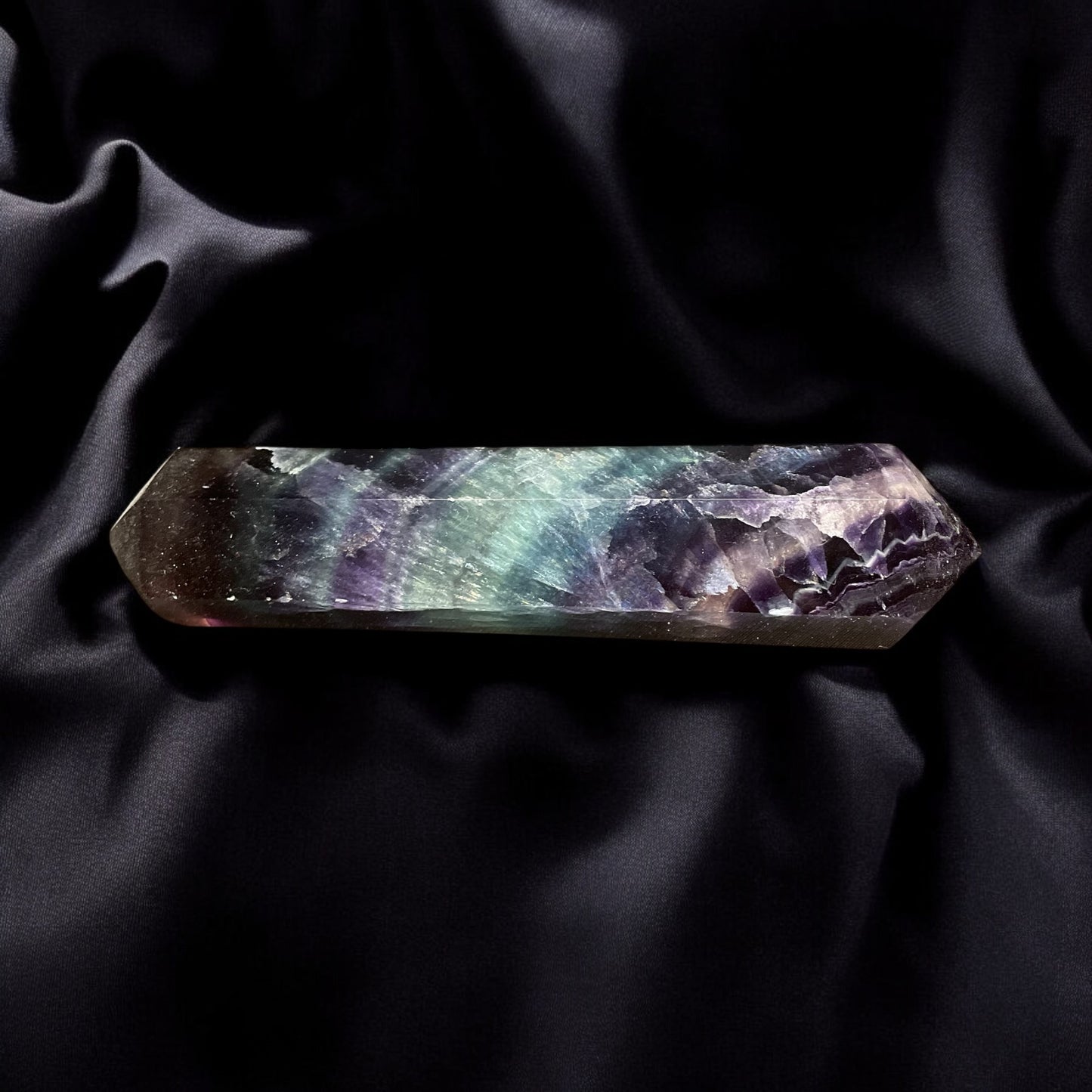 Rainbow Fluorite Point