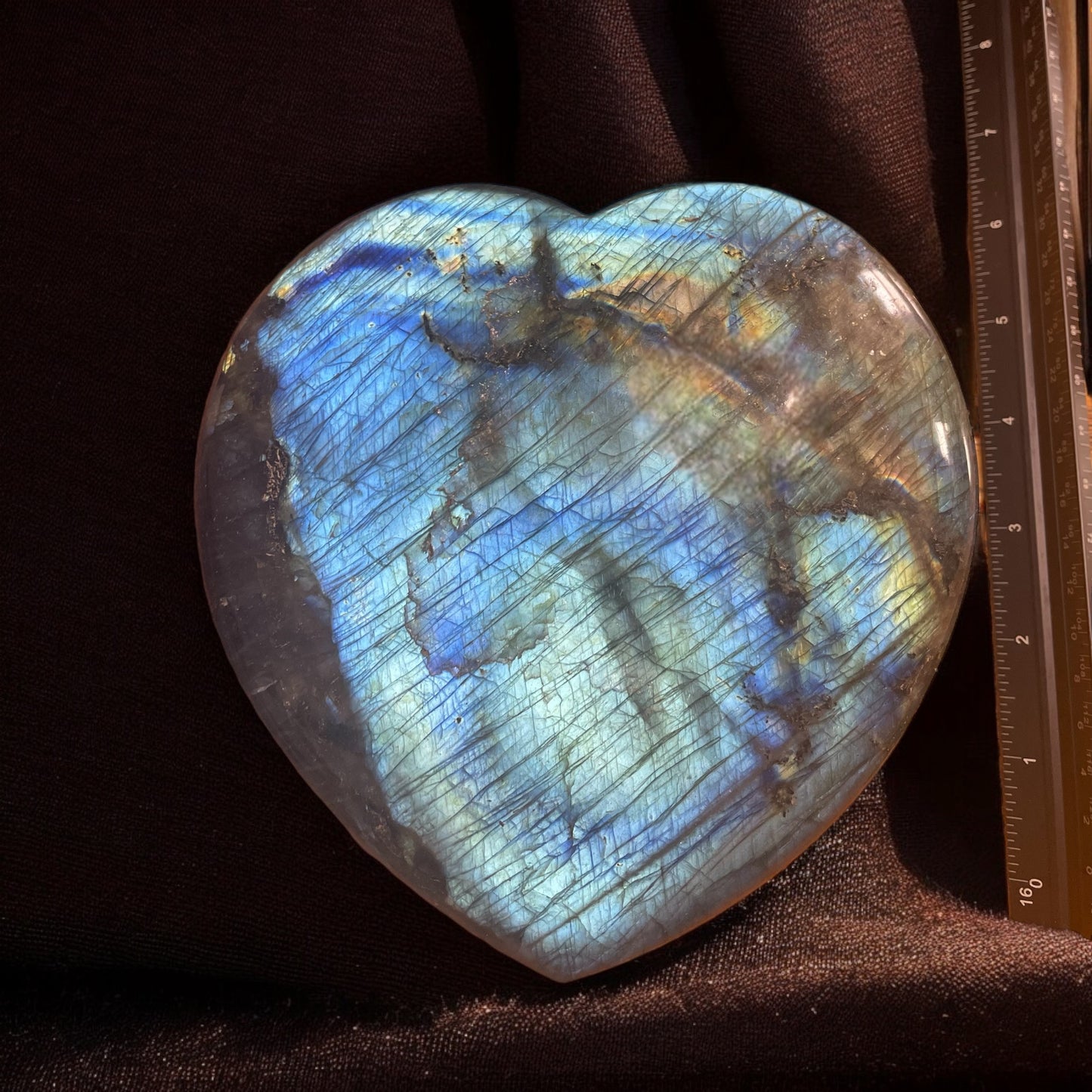 Labradorite Heart