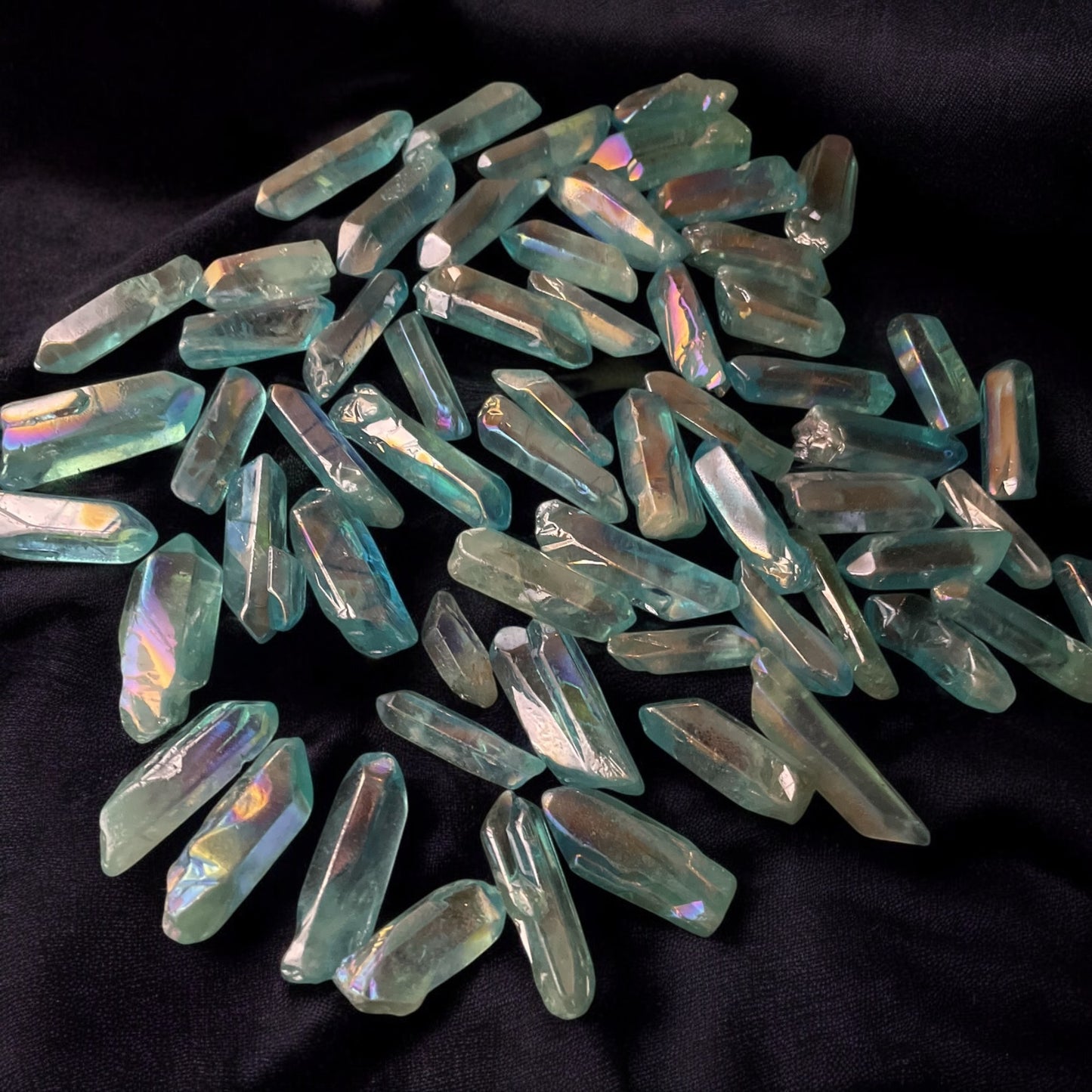 Aqua Aura Quartz Point