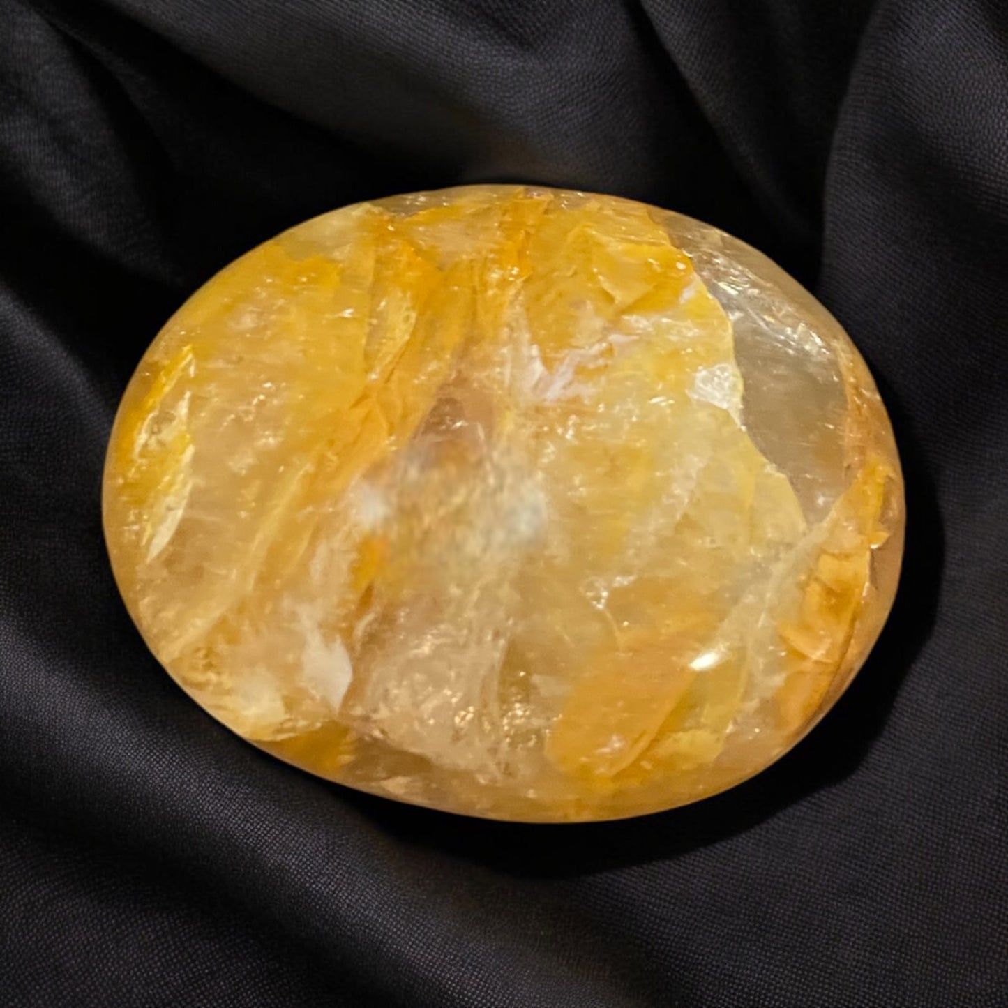 Yellow Hematoid Quartz Pebble