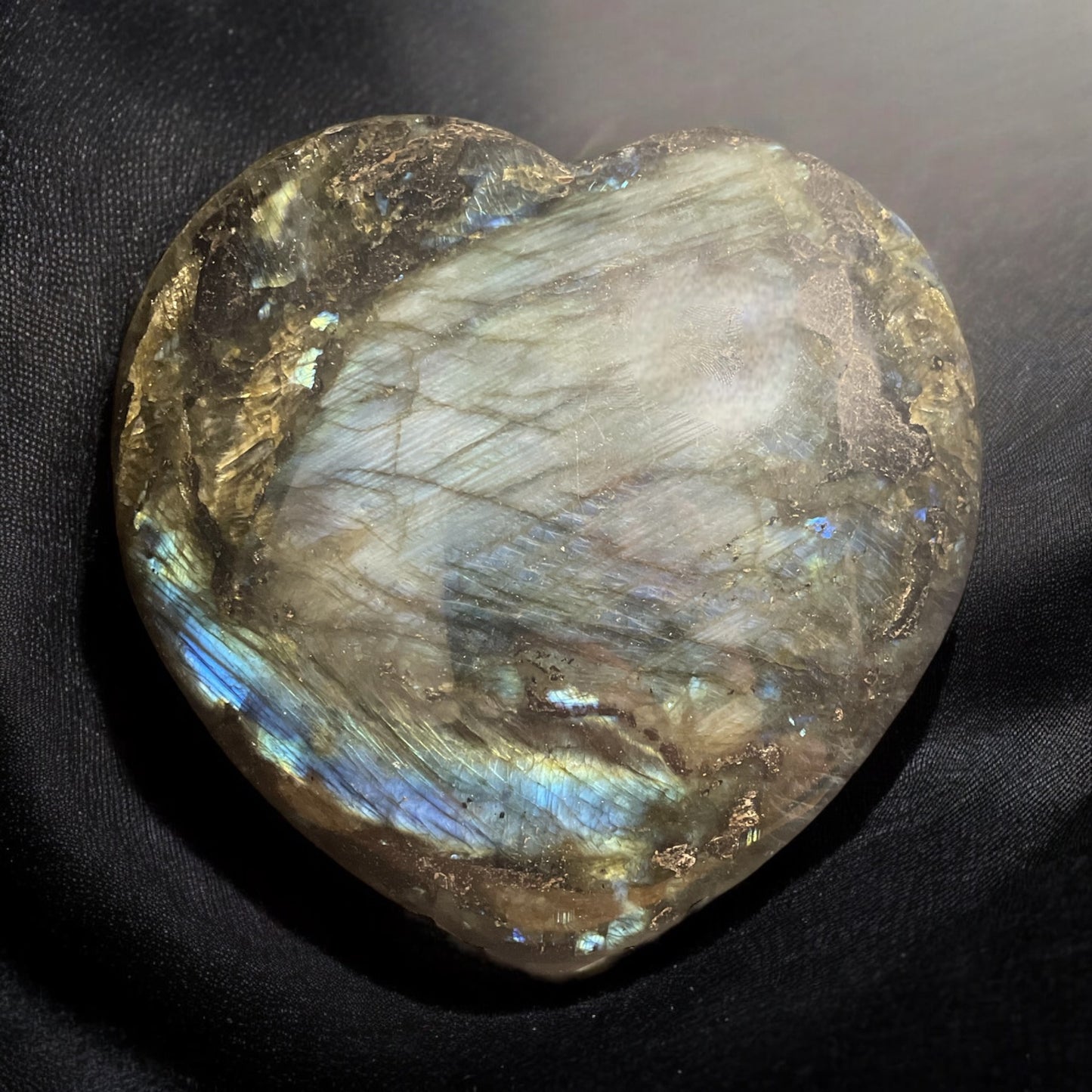 Labradorite Heart