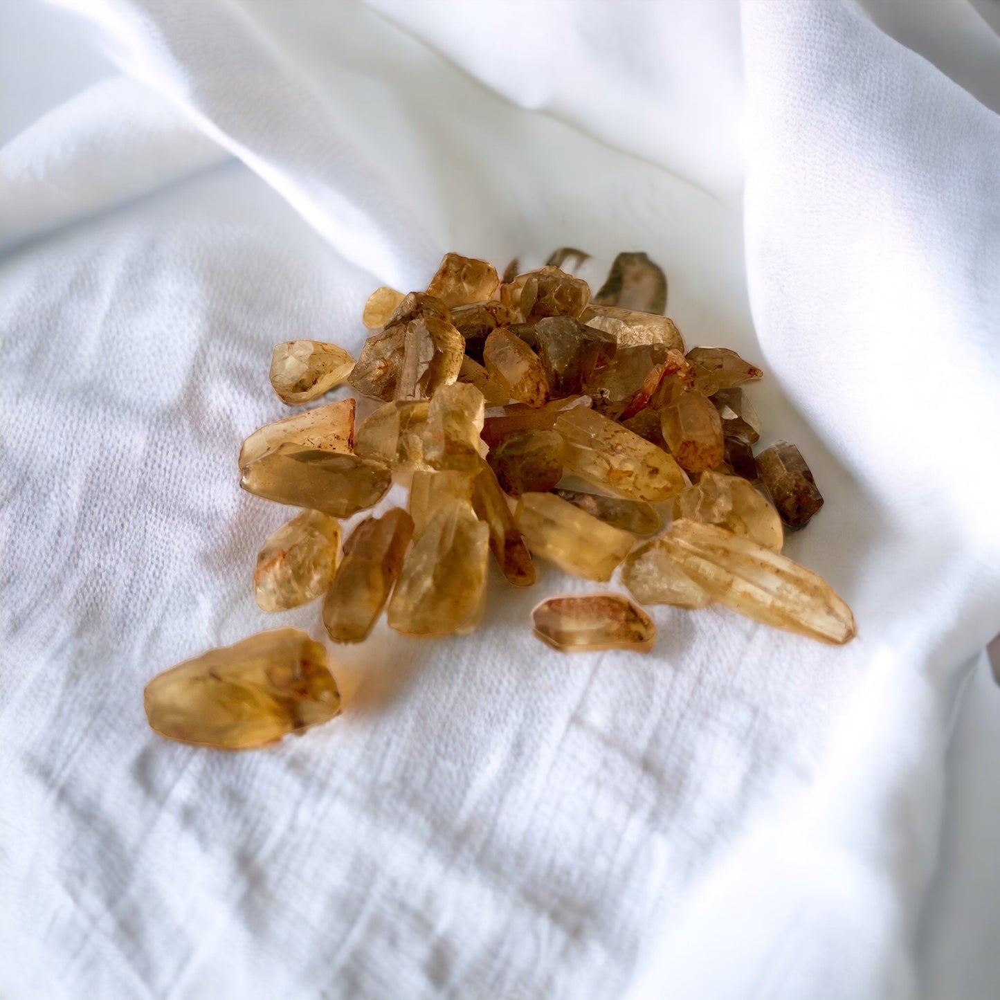 Natural Citrine Rough Crystal Point Chunk